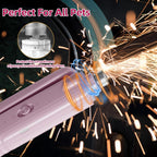 2 in 1 Dog & Cat Pets Nail Clippers and Grinder with Lights - Safety Guard to Avoid Overcutting,Professional Pet Nail Claw Trimmers, Professional Grooming Tools for Pets (Medium & Small Pet) (Pink) | Safety Guard to Avoid Overcutting, Sharp Blade, Painless Quiet Pet Nail Claw Trimmers